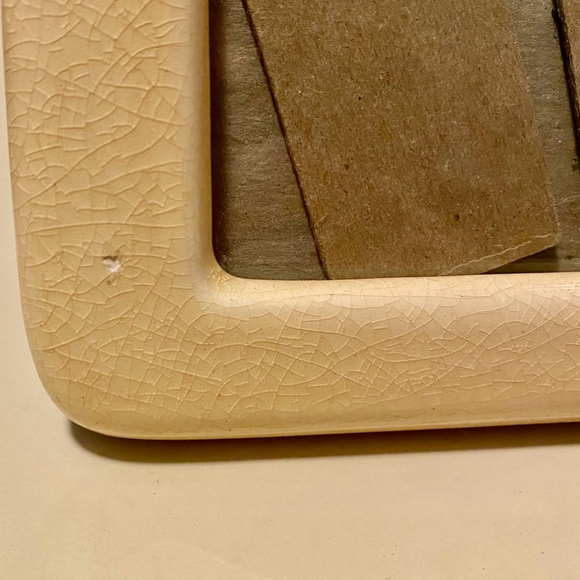 Vintage Ceramic Floral Picture Frame - Picture 3 of 5